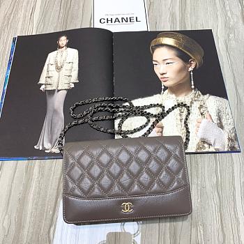 Chanel Woc Calfskin Chain Bag 88615 Size 19 x 13.5 x 3.5 cm
