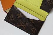 Louis Vuitton Pocket Organizer Wallet Yellow M80779 Size 8 x 11 x 1 cm - 2