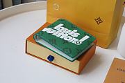 Louis Vuitton Multiple Wallet Green M80850 Size 11.5 x 9 x 1.5 cm - 6