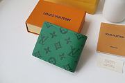 Louis Vuitton Multiple Wallet Green M80850 Size 11.5 x 9 x 1.5 cm - 5