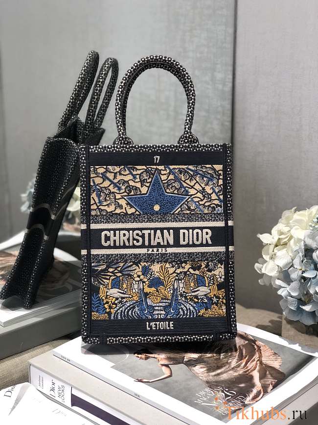 Dior Mini Book Tote Vertical Tarot Card 02 0680 Size 20 x 9 cm - 1