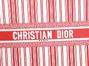 Dior Red And White Stripes Tote Book Size 41.5 x 32 x 5 cm - 3