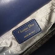 Lady Dior Dark Blue Gold Lambskin Size 20 x 17 x 9 cm - 5