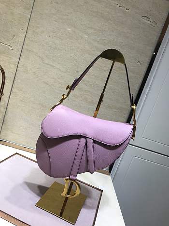 Dior Saddle Bag New Pink Size 25 cm