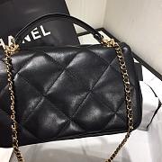 Chanel 19 Handle Chain Bag Black AS1114 Size 23 x 15 x 6 cm - 4