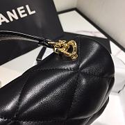 Chanel 19 Handle Chain Bag Black AS1114 Size 23 x 15 x 6 cm - 3