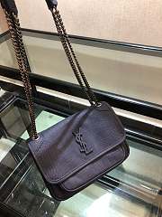 YSL Niki Matte Crocodile Pattern 533037 Size 21 x 16 x 7.5 cm - 6