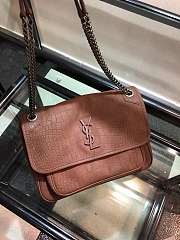 YSL Niki Matte Crocodile Pattern 498894 Size 28 x 20 x 8.5 cm - 3