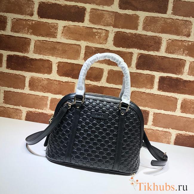 Gucci Microguccissima Bag Black Leather 449654 Size 24 x 19 x 13 cm - 1