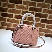 Gucci Microguccissima Bag Black Leather Pink 449654 Size 24 x 19 x 13 cm - 6