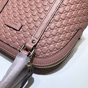 Gucci Microguccissima Bag Black Leather Pink 449654 Size 24 x 19 x 13 cm - 5