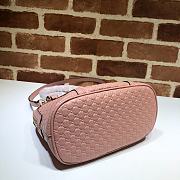 Gucci Microguccissima Bag Black Leather Pink 449654 Size 24 x 19 x 13 cm - 4