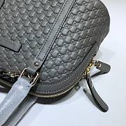 Gucci Microguccissima Bag Black Leather Gray 449654 Size 24 x 19 x 13 cm - 5