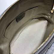 Gucci Microguccissima Bag Black Leather Gray 449654 Size 24 x 19 x 13 cm - 6