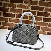 Gucci Microguccissima Bag Black Leather Gray 449654 Size 24 x 19 x 13 cm - 3