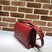 Gucci Small Zumi Shoulder Bag Red 576388 Size 24 x 16 x 4.5 cm - 2