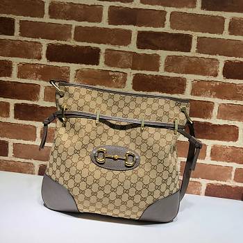 Gucci 1955 Horsebit Messenger Bag Brown 602089 Size 38 x 35 x 5 cm