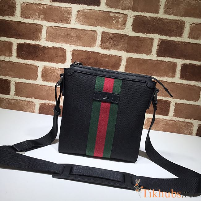 Gucci GG Supreme Web Messenger Bag 471454 Size 21 x 22 x 4 cm - 1