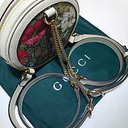 Gucci Ophidia GG Flora Mini Backpack In White 598661 Size 16 x 16 x 4 cm - 4