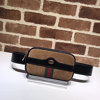 Gucci Ophidia GG Supreme Belt Bag 519308 Size 17.5 x 10.5 x 2.5 cm