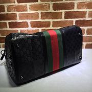 Gucci GG Imprime Web Carry On Duffle Black 269375 Size 42 x 26 x 24 cm - 3