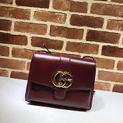 Gucci Arli Shoulder Bag In Vintage Bordeaux Red Wine 550126 Size 26.5 x 20 x 4 cm - 1