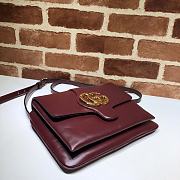 Gucci Arli Shoulder Bag In Vintage Bordeaux Red Wine 550126 Size 26.5 x 20 x 4 cm - 3