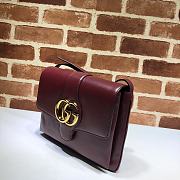 Gucci Arli Shoulder Bag In Vintage Bordeaux Red Wine 550126 Size 26.5 x 20 x 4 cm - 4