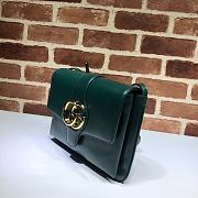 Gucci Arli Shoulder Bag In Vintage Bordeaux Green 550126 Size 26.5 x 20 x 4 cm - 3