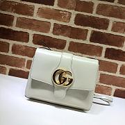 Gucci Arli Shoulder Bag In Vintage Bordeaux White 550126 Size 26.5 x 20 x 4 cm - 1