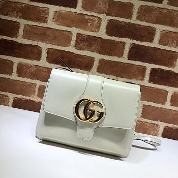 Gucci Arli Shoulder Bag In Vintage Bordeaux White 550126 Size 26.5 x 20 x 4 cm