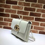 Gucci Arli Shoulder Bag In Vintage Bordeaux White 550126 Size 26.5 x 20 x 4 cm - 6