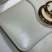 Gucci Arli Shoulder Bag In Vintage Bordeaux White 550126 Size 26.5 x 20 x 4 cm - 5