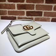 Gucci Arli Shoulder Bag In Vintage Bordeaux White 550126 Size 26.5 x 20 x 4 cm - 4