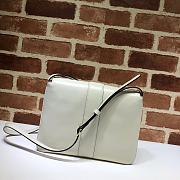 Gucci Arli Shoulder Bag In Vintage Bordeaux White 550126 Size 26.5 x 20 x 4 cm - 2