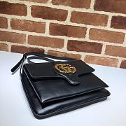 Gucci Arli Shoulder Bag In Vintage Bordeaux Black 550126 Size 26.5 x 20 x 4 cm - 5