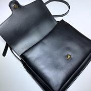 Gucci Arli Shoulder Bag In Vintage Bordeaux Black 550126 Size 26.5 x 20 x 4 cm - 4