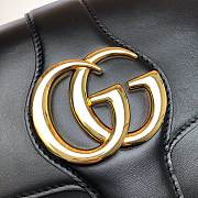 Gucci Arli Shoulder Bag In Vintage Bordeaux Black 550126 Size 26.5 x 20 x 4 cm - 3