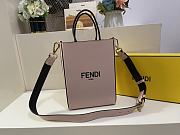 Fendi Small Pink Leather Tote Bag Size 25 x 19 x 8 cm - 4