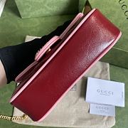 Gucci GG Marmont Red 574969 Size 16.5 x 10.2 x 5.1 cm - 5