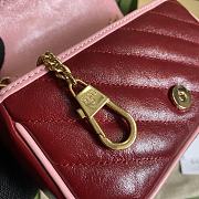 Gucci GG Marmont Red 574969 Size 16.5 x 10.2 x 5.1 cm - 3