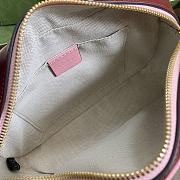 Gucci GG Marmont Small Matelassé Shoulder Bag Red 447632 Size 24 x 13 x 7 cm - 4
