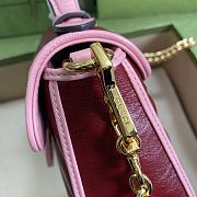 Gucci GG Marmont Mini Top Handle Bag Red Grams 583571 Size 21x15.5x8 cm - 6