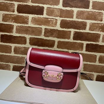 Gucci Horsebit 1955 Shoulder Bag Red 602204 Size 25 x 18 x 8 cm