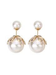 Dior New Petal Pearl Earrings - 2
