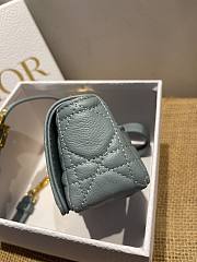 Dior Caro Blue Size 14 x 8 x 4 cm - 5