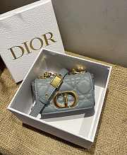 Dior Caro Blue Size 14 x 8 x 4 cm - 6