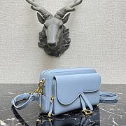 Dior Caro Clutch Blue 9238 Size 19 x 10.5 x 5 cm - 2