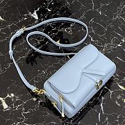 Dior Caro Clutch Blue 9238 Size 19 x 10.5 x 5 cm - 4