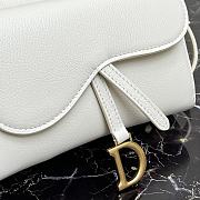 Dior Caro Clutch White 9238 Size 19 x 10.5 x 5 cm - 6